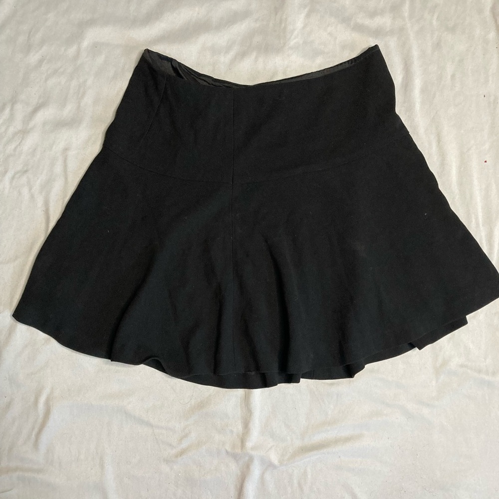 Women's Black Flattering A-line Miniskirt